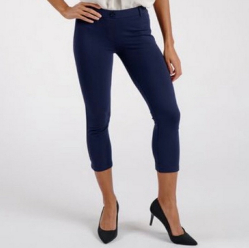 Betabrand Capri Cropped Yoga Dress Pants